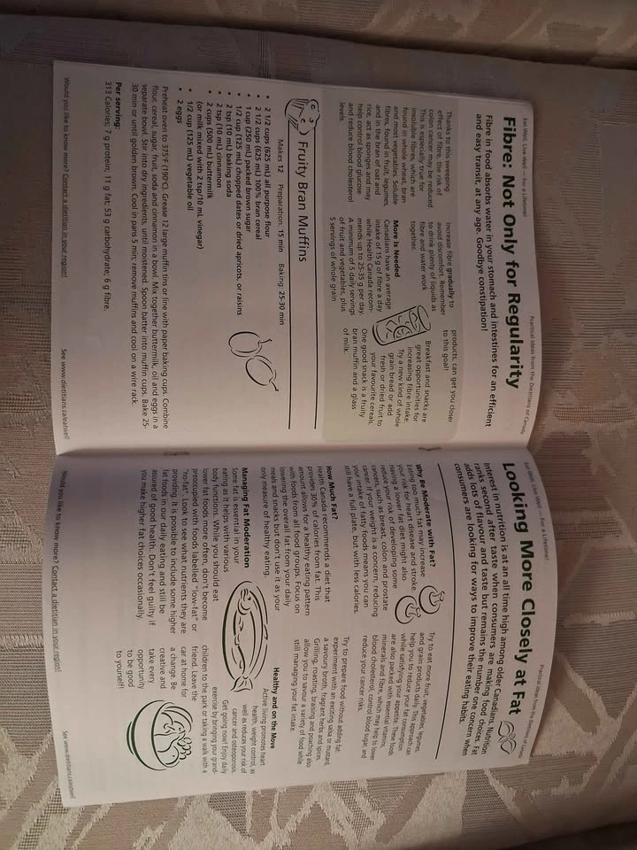 Vintage 1999 Dietitians of Canada Recipe & Fact Sheet Booklet - photo 3
