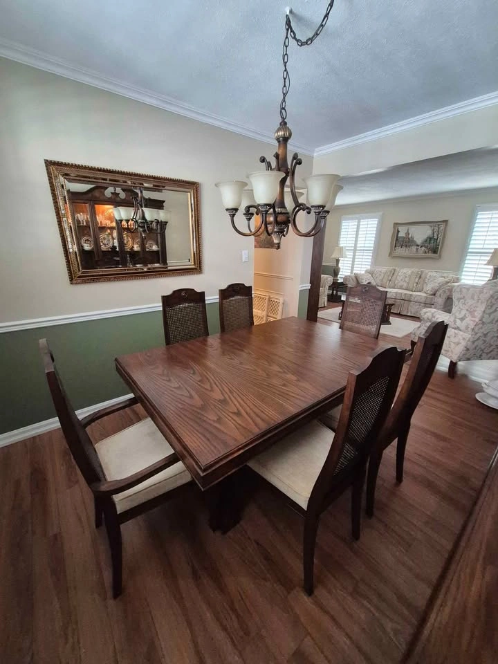 Vintage oak dining room set - photo 2