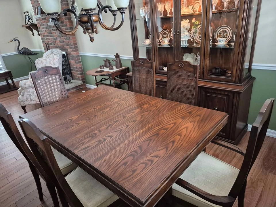 Vintage oak dining room set - photo 3