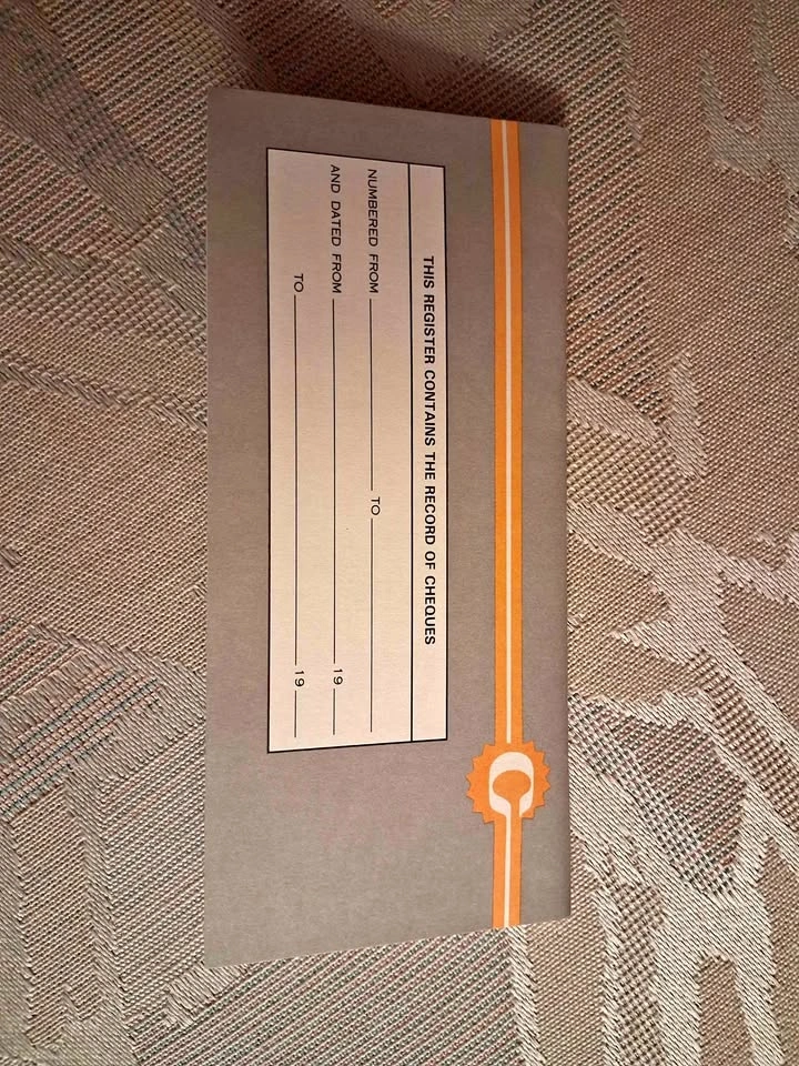 Vintage 1987-1989 accounting ledger booklet