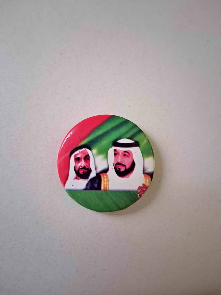 Collectible UAE Sheikh Zayed & Sheikh Khalifa Pin Badge