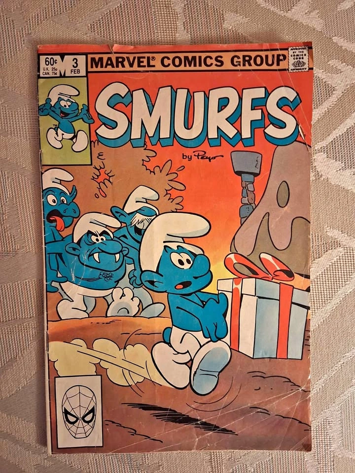 Vintage Smurfs Comic Book #3 Marvel Comics (1983)