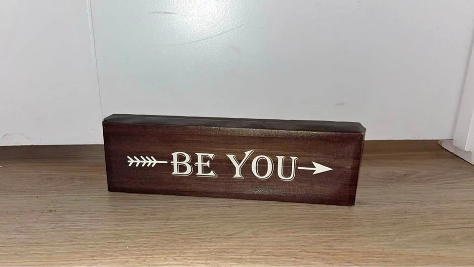 'BE YOU' Canvas Block Sign