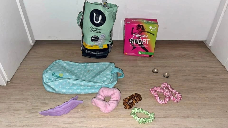 Kotex Pads, Playtex Tampons, and Accessory Bundle