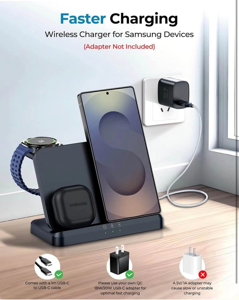 New 3 in 1 Wireless Charging Station - photo 4