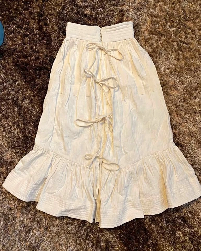 A-Line Ruffle Skirt 62cm NEW