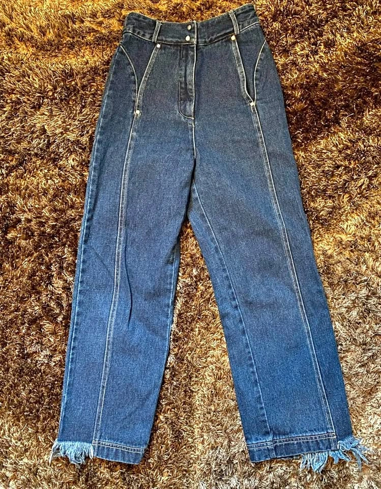 Cropped Jeans waist 64cm XS