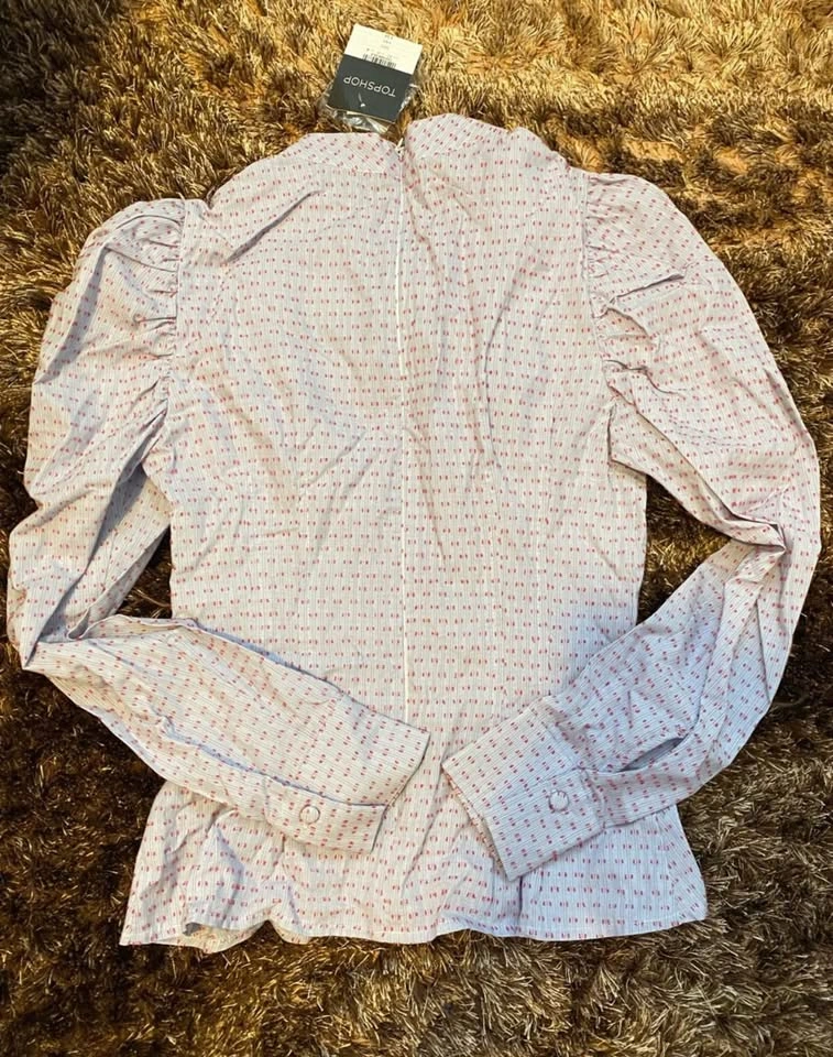 Topshop puff sleeve blouse SIZE 0 - photo 2