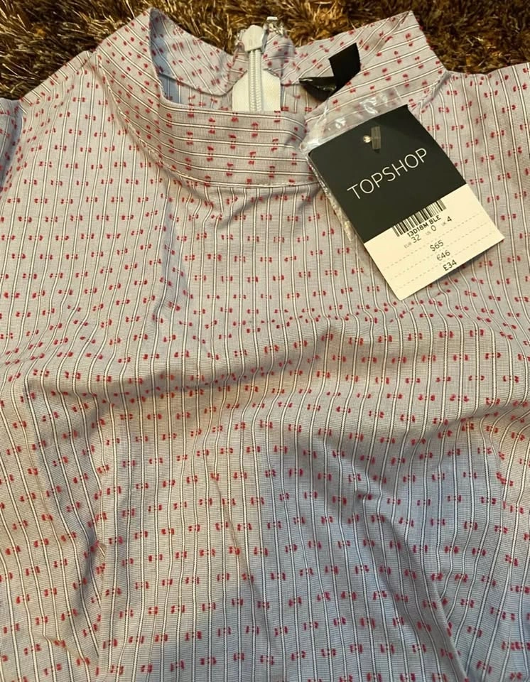 Topshop puff sleeve blouse SIZE 0 - photo 3