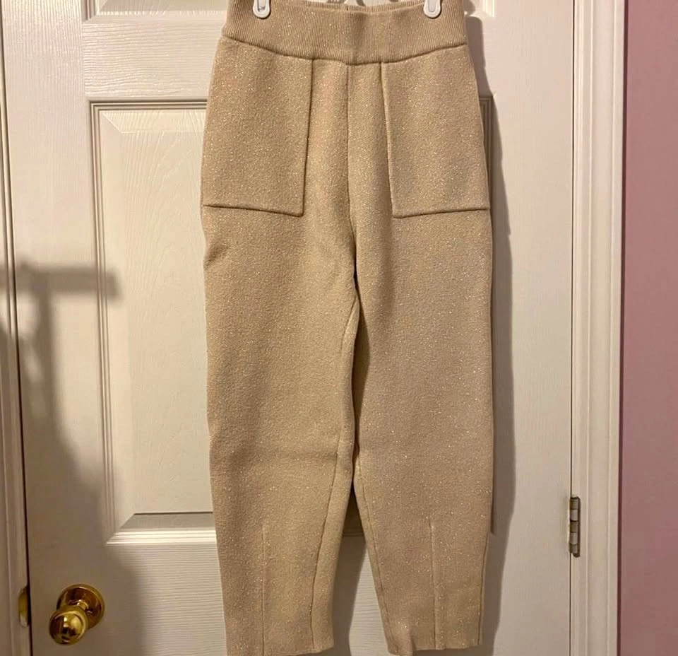 Knit cropped pant XS
