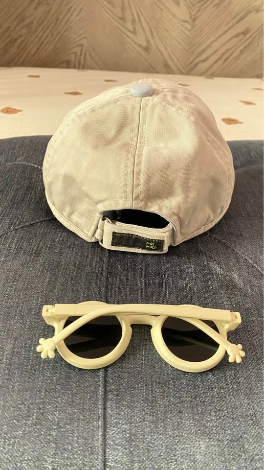 Kids cotton cap with sunglasses 2 years old - photo 2
