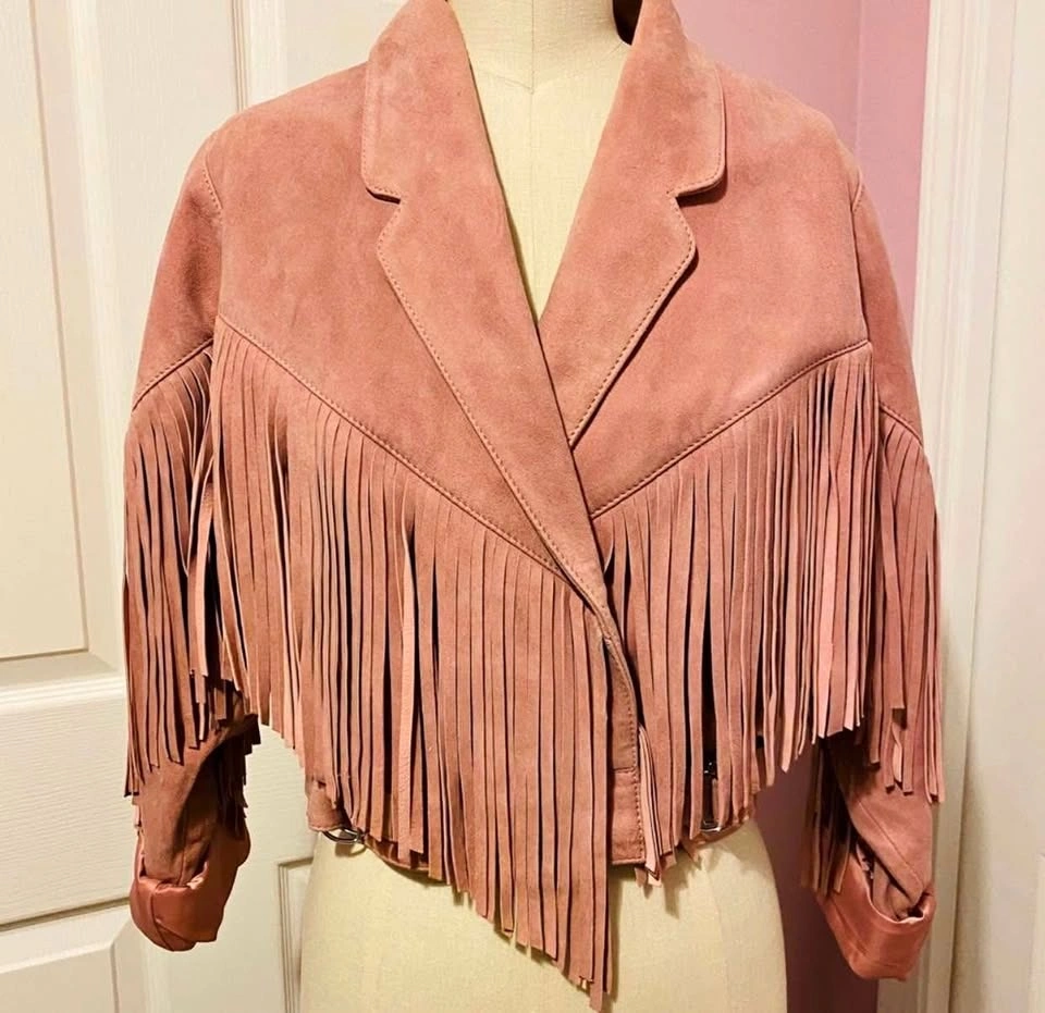 TOPSHOP Suede real leather jacket