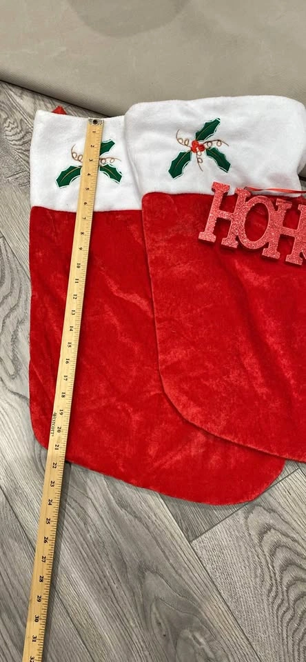 Big Christmas Stockings, Sign, and Photo Ornaments