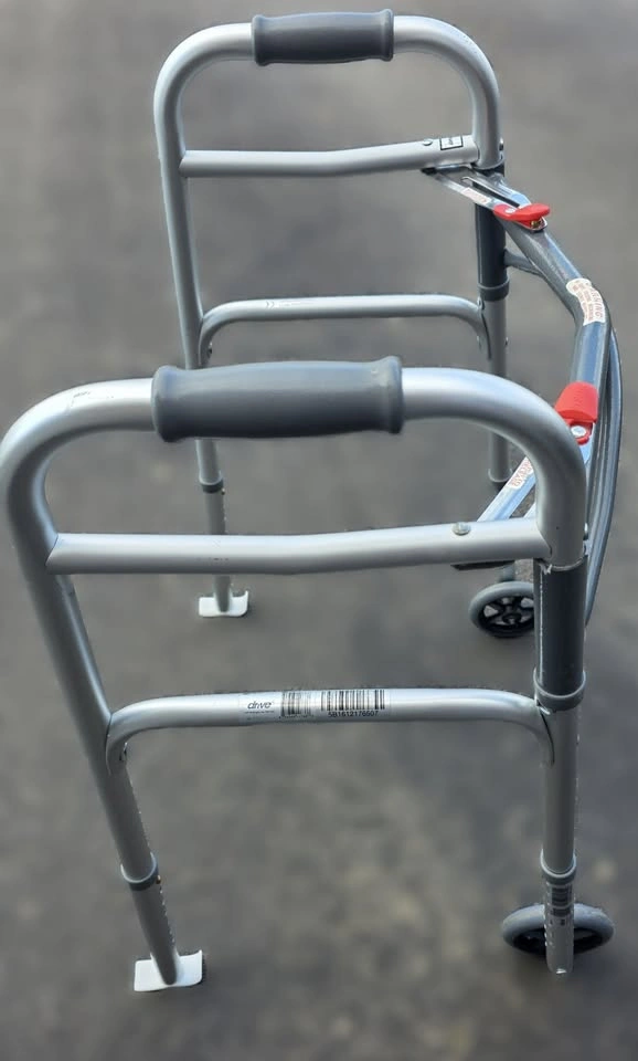 DRIVE MEDICAL Deluxe Two-Button Folding Walker $35 OBO - photo 4