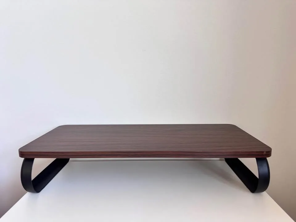 Amazon Basics Wood Monitor Stand, Walnut image indicator(6)