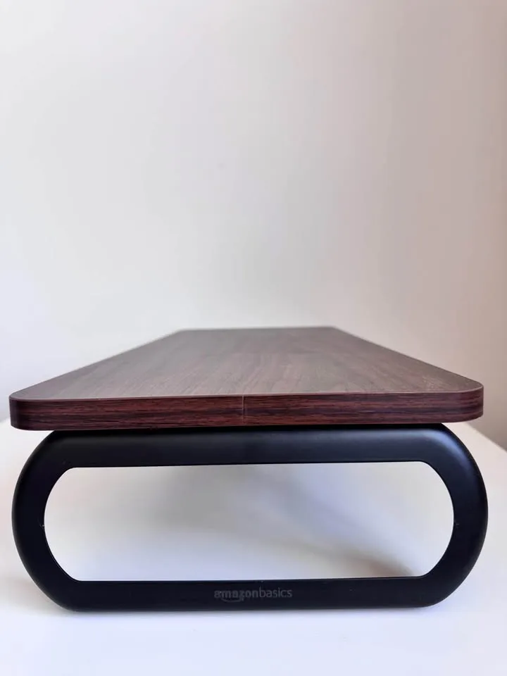 Amazon Basics Wood Monitor Stand, Walnut image indicator(7)