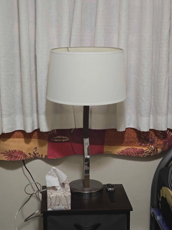 NOVA Modern Chrome Table Lamp - photo 2