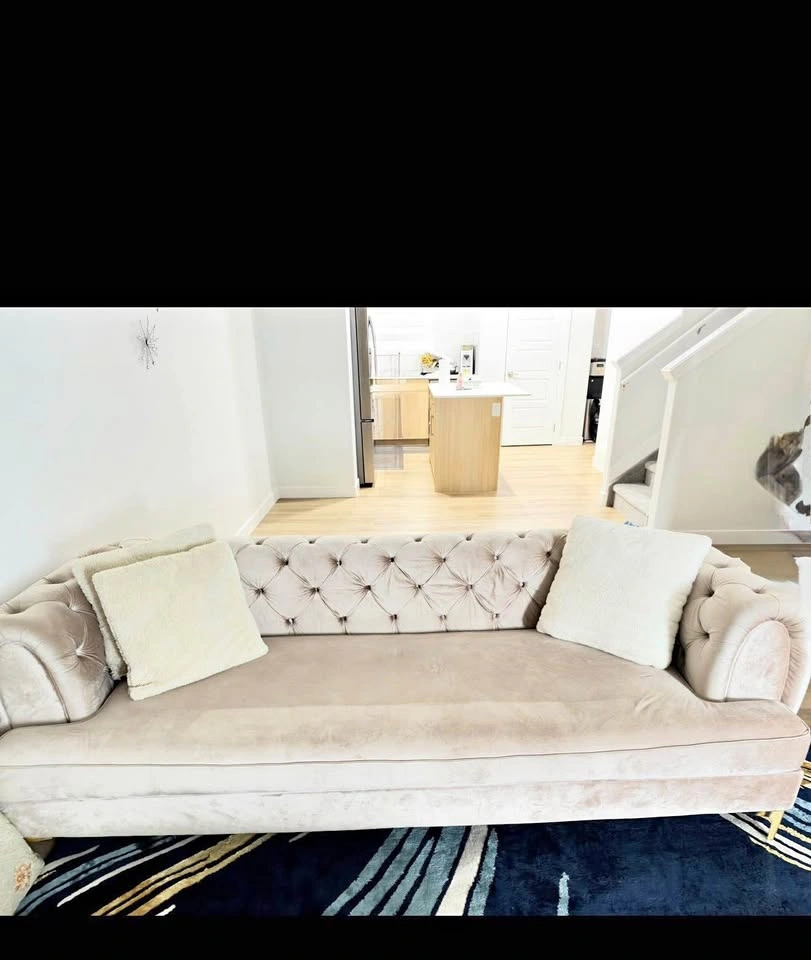 Velvet Tufted Chesterfield Sofa