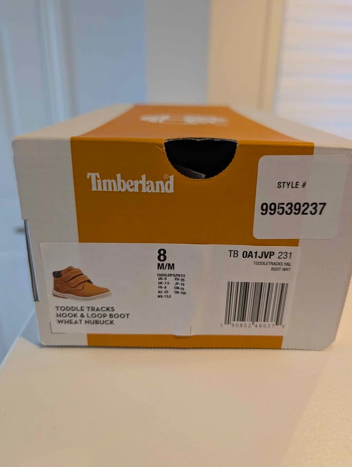 Brand New Kids Timberland Wheat Boots - Size Medium Toddler - photo 2