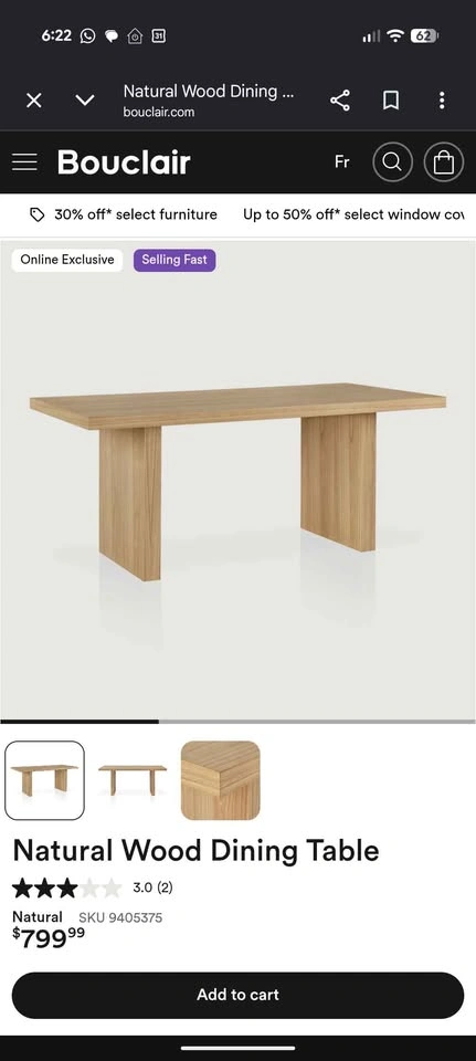 Dining table - Bouclair - photo 2