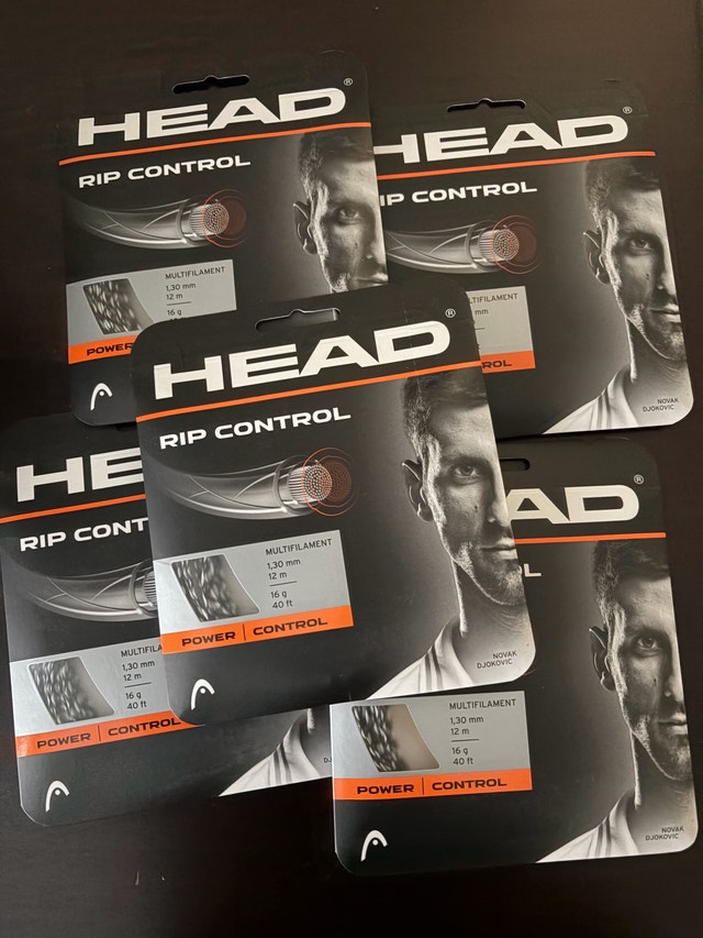 Brand New HEAD RIP Control 16g Tennis Strings (5 packs)