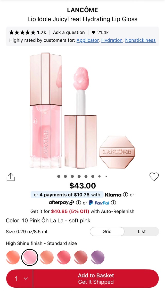 New Lancôme Idôle Perfume + Lip Gloss Bundle - photo 3