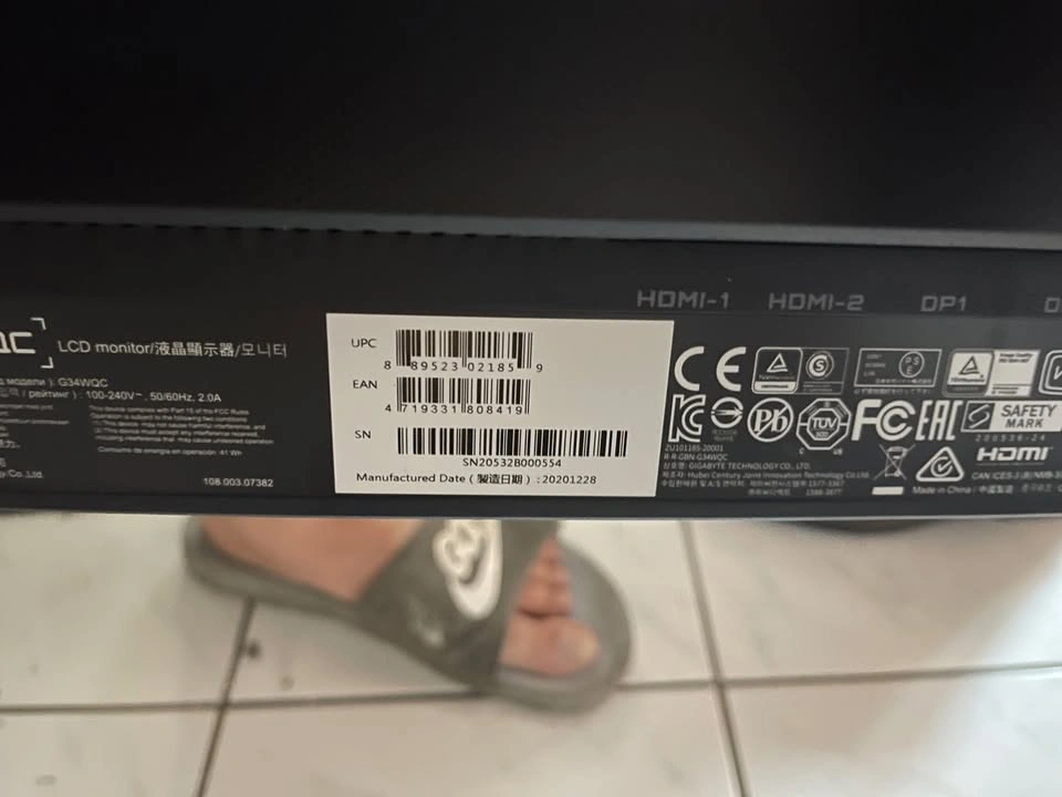 Gigabyte G34WQC 34" Ultrawide Curved 144Hz - Two Available - photo 2