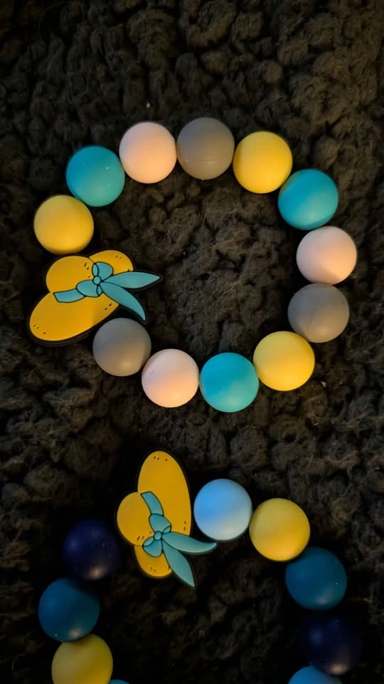 Silicone bead key ring holder - photo 5