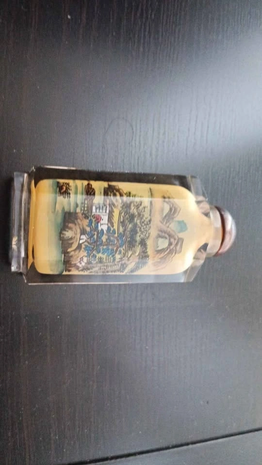 Vintage Chinese Hand Painted Glass Bottles - Set of 3 - photo 5