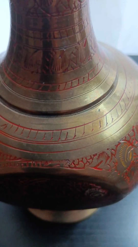 Vintage Solid Brass Hand Engraved Dallah - photo 2