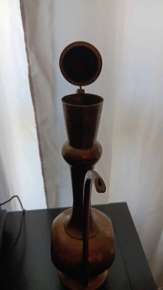 Vintage Solid Brass Hand Engraved Dallah - photo 4