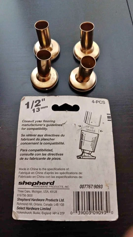 1/2" Furniture Glides, 4-Pack