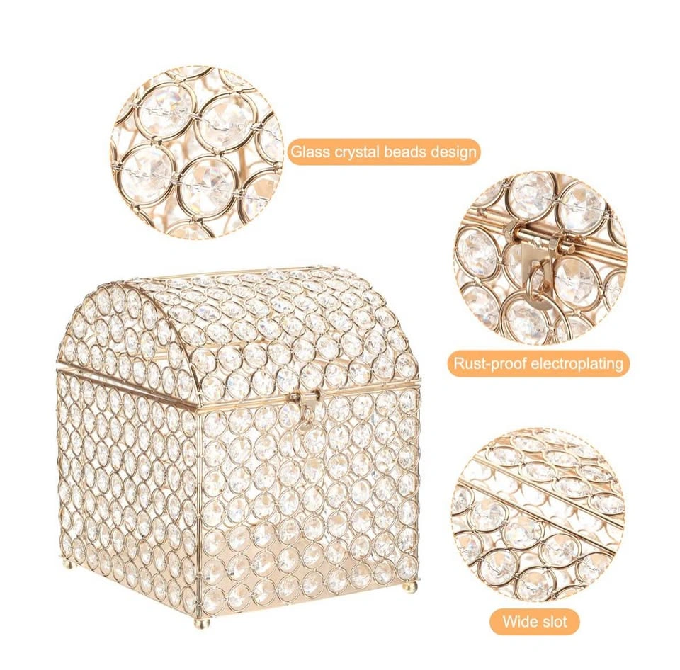 Crystal Card Box for Weddings, Showers, and Events - photo 4