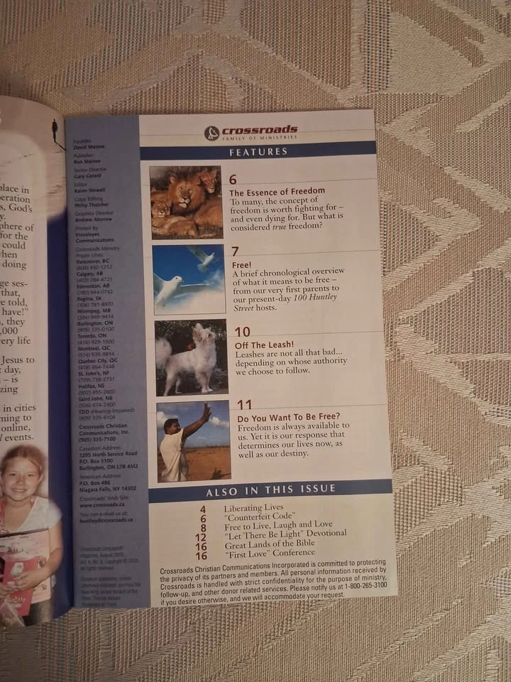 Vintage Crossroads Compass Magazine - August 2005 - photo 2