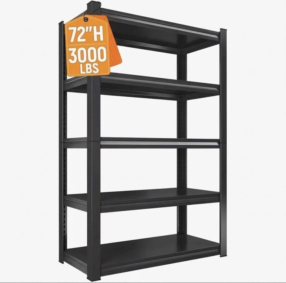 3000 lbs, Heavy Duty Metal Garage Shelving Unit - 72" height - photo 2