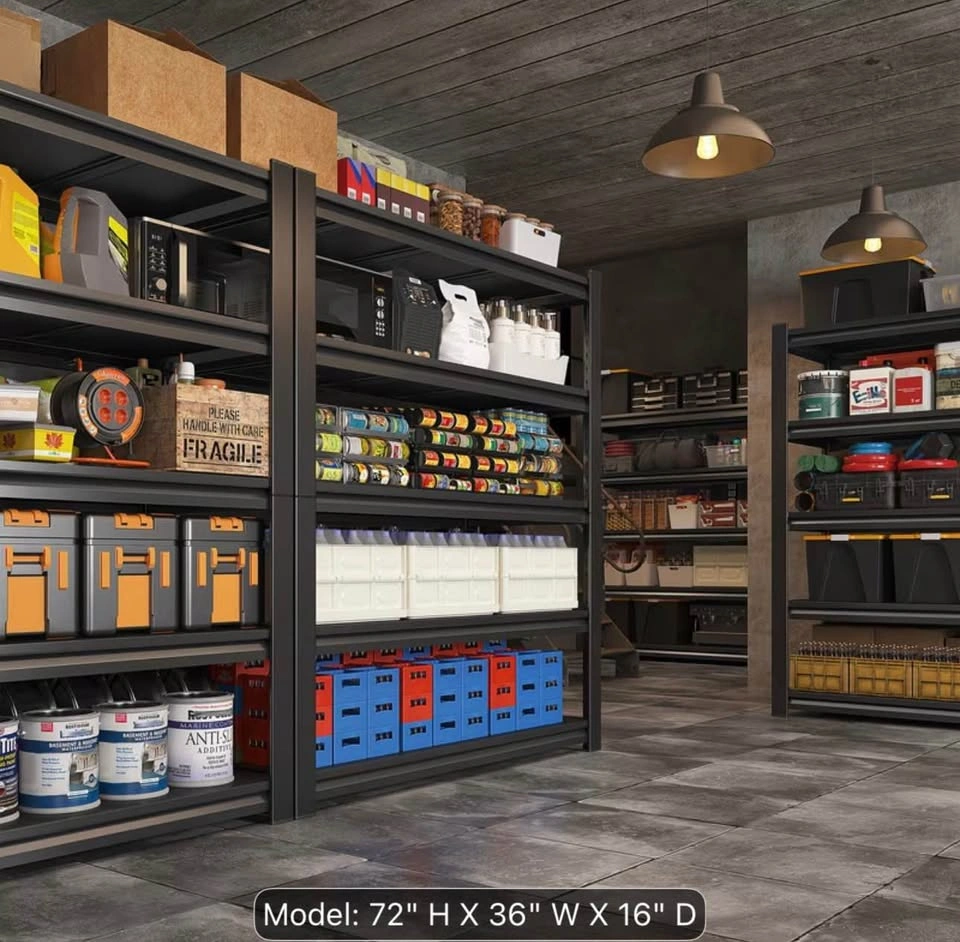 3000 lbs, Heavy Duty Metal Garage Shelving Unit - 72" height - photo 5