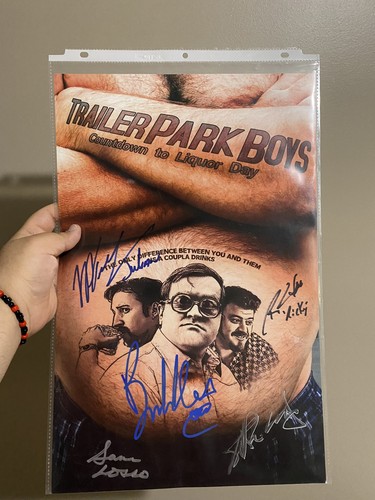 Quintuple Signed TPB 11x17 Mini-Poster with 2 COAs