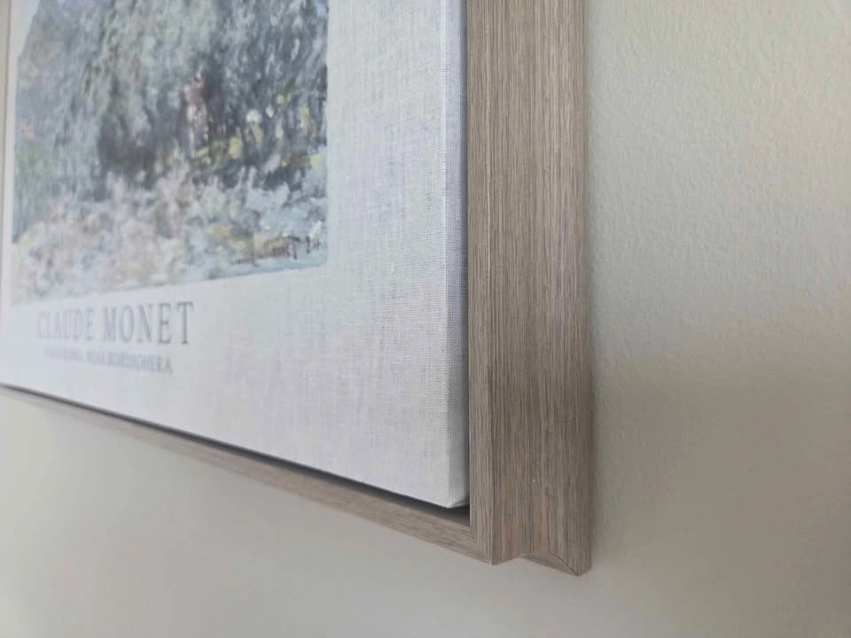 Wood framed canvas painting - photo 4