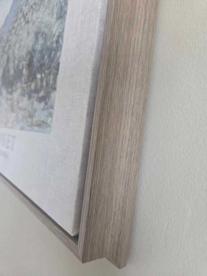 Wood framed canvas painting - photo 5