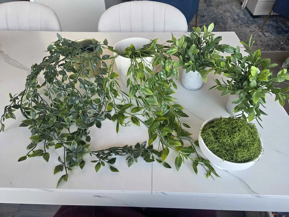 Faux plants decor
