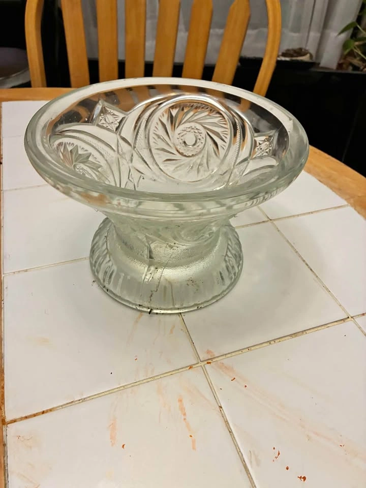 Clear Glass Candy Bowl