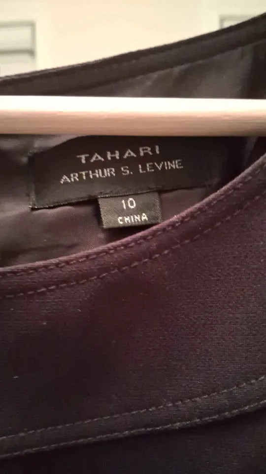 TAHARI Purple Dress, size 10 image indicator(2)