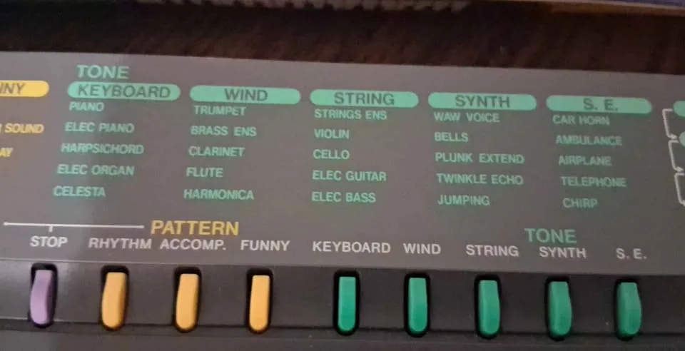 CASIO SA-5 Songbank mini electronic Keyboard image indicator(4)