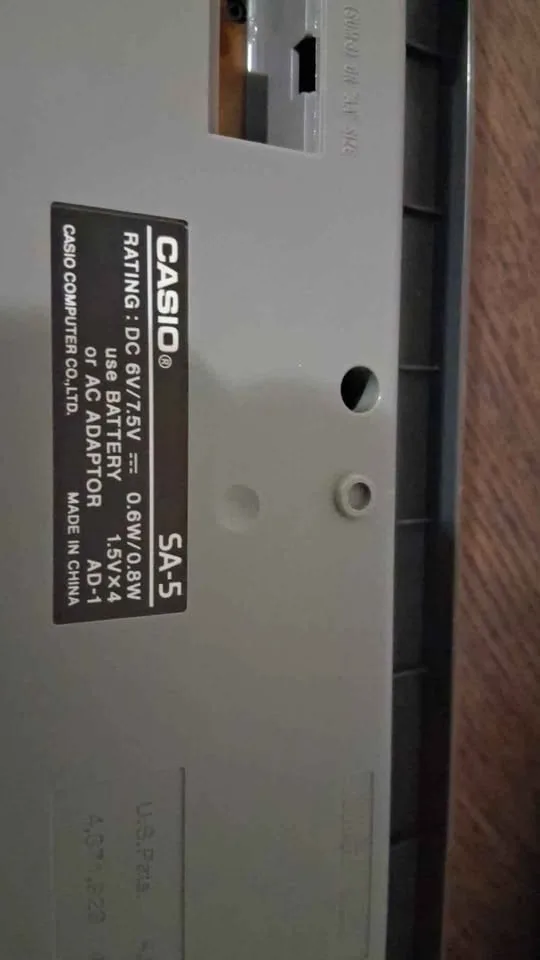 CASIO SA-5 Songbank mini electronic Keyboard image indicator(8)