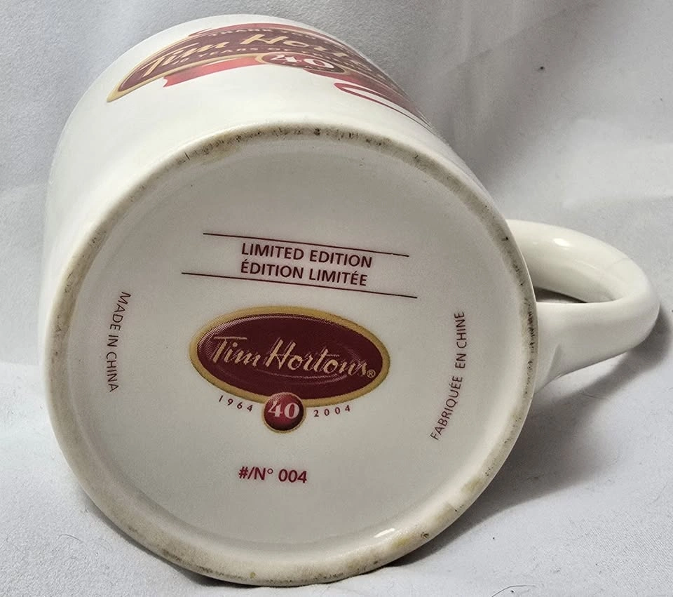 Tim Hortons 2004 40th Anniversary Limited Edition Mug - photo 4