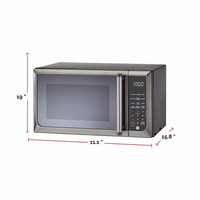 Vida Microwave, Stainless Steel, 0.9-cu-ft - photo 2