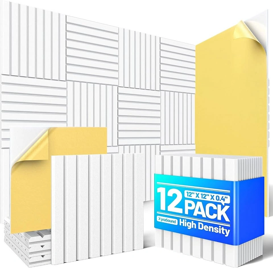 12 Pack SoundProof Acoustic 12X12" Foam Wall Panels