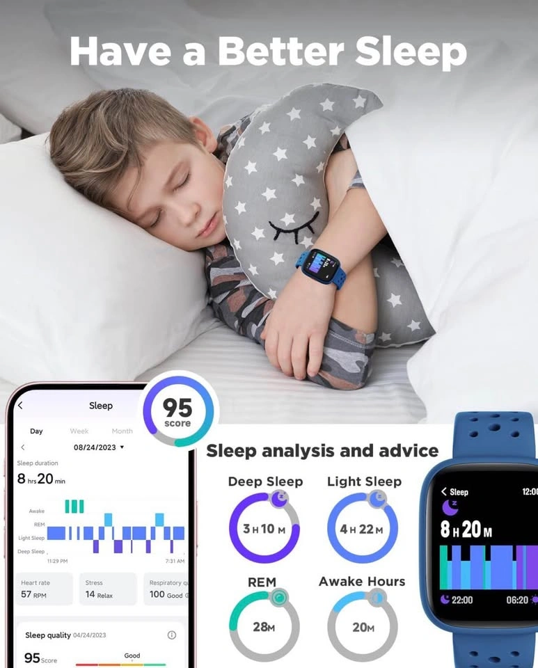 Kids Smart Watch 1.8" Fitness Tracker Pedometer with Puzzle Game - photo 4