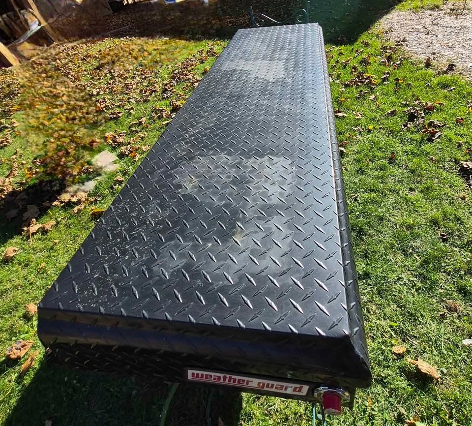 Used - 10 cuft Weatherguard saddle truck toolbox - 125 OBO - photo 2