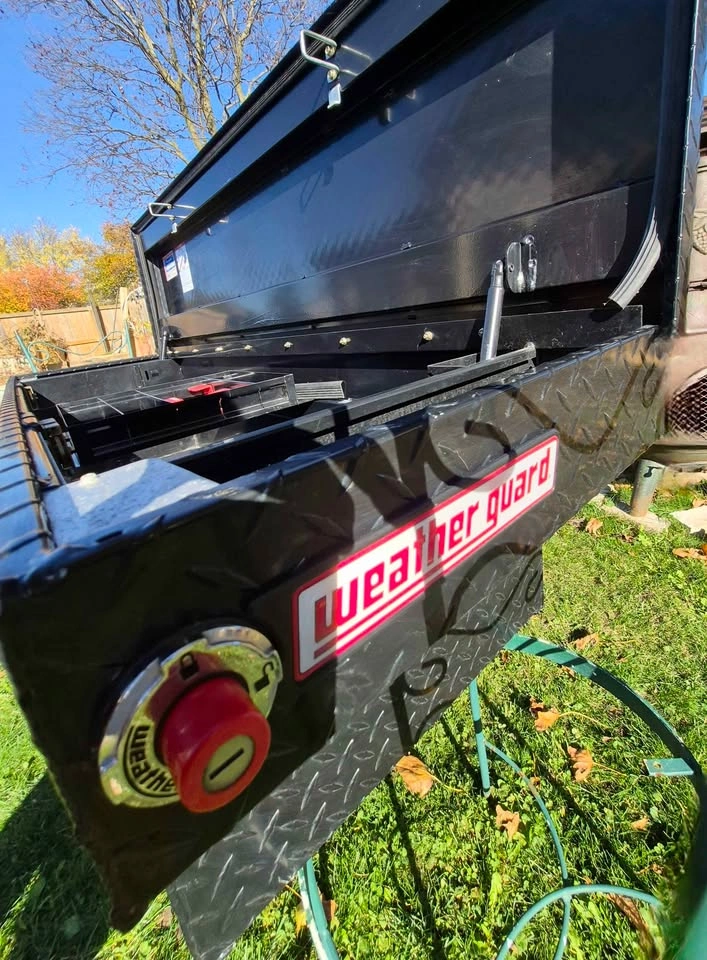 Used - 10 cuft Weatherguard saddle truck toolbox - 125 OBO - photo 3